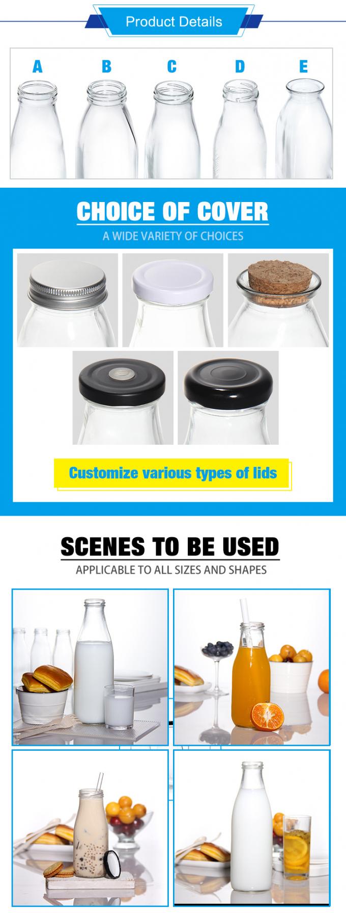 Giá nhà máy 200ml 250ml 350ml 500ml 1000ml chai nước sốt thủy tinh với nắp nhựa với nắp vít 0