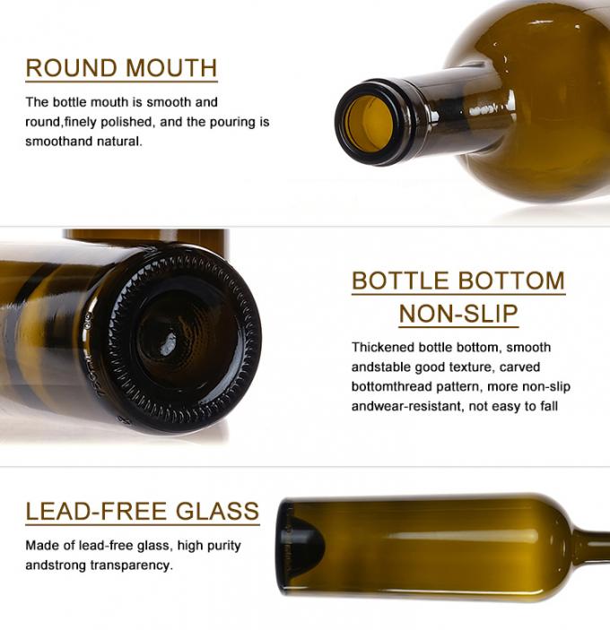 chai rượu vang không chứa BPA màu đen nâu xanh Riesling 500ml 750 ml 3