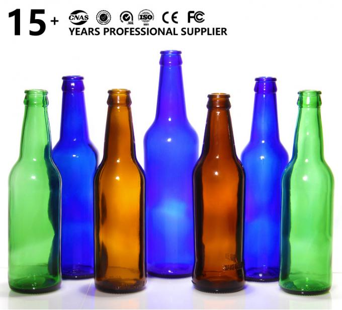 Đồ bán buôn rỗng 330ml 33cl 12oz Soda hoặc nước trái cây chai bia kính rõ ràng với nắp 0