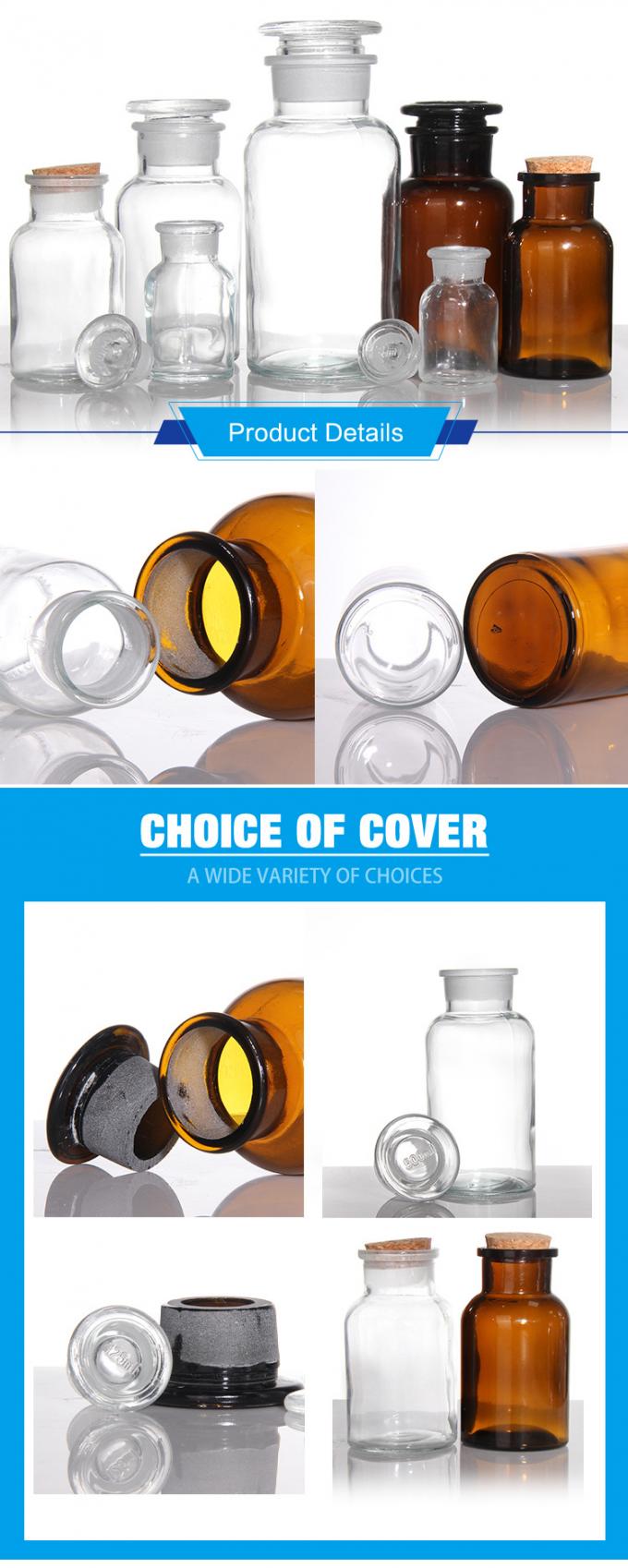 50ml 1000ml chai thuốc thủy tinh màu nâu tròn 0