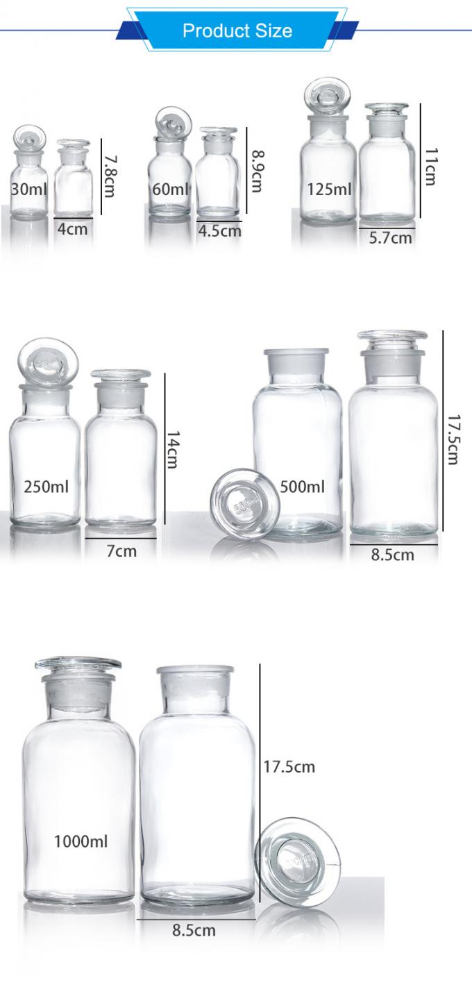 50ml 1000ml chai thuốc thủy tinh màu nâu tròn 1