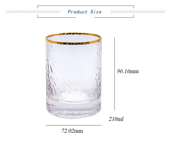 Logo tùy chỉnh Espresso Shot Glass Rock Whisky Negroni Glass 210ml 0