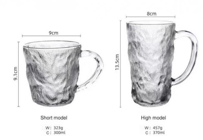 300ml Glacier Glass Tumbler Stein Beer Mug Juice Cà phê uống 3