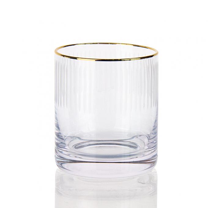7.5oz Modern Drinking Glasses Engraved Whiskey Tumbler Crystal Cup Để uống Bourbon 0