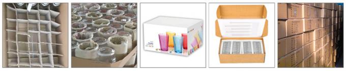 Retro Crystal Clear Coffee Drinking Glasses Cup Ripple Glassware được đúc 7