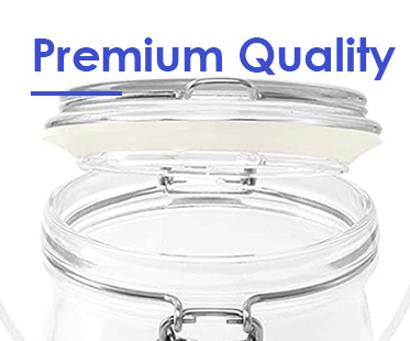 Thùng nướng nướng nướng nướng 300ml 500ml 750ml Thùng thủy tinh kín không khí với nắp mở 6