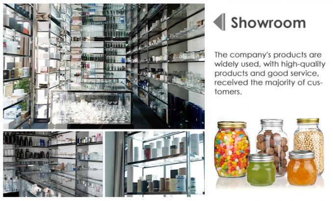Custom Luxury 16oz Round Clear Glass Jar With Lid Storage Glass Mason Jar (Thiếc bình kính tròn có nắp) 7