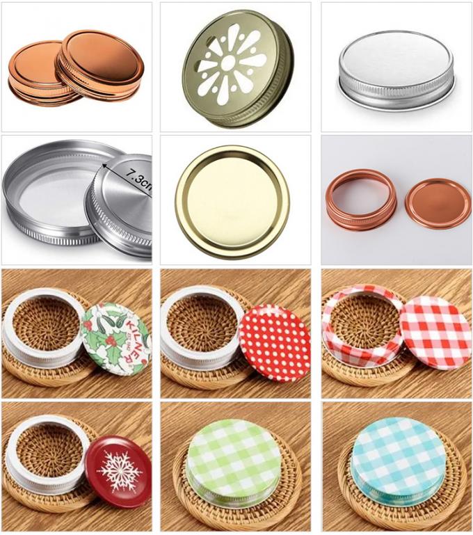 Môi rộng 86mm giữ bình thủy tinh Mason bình cho Jam bơ đậu phộng 4