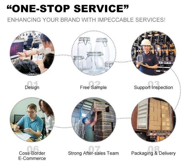 Các thùng thủy tinh đông lạnh cá nhân Mason Thùng lưu trữ thực phẩm kín không khí với nắp nắp 9