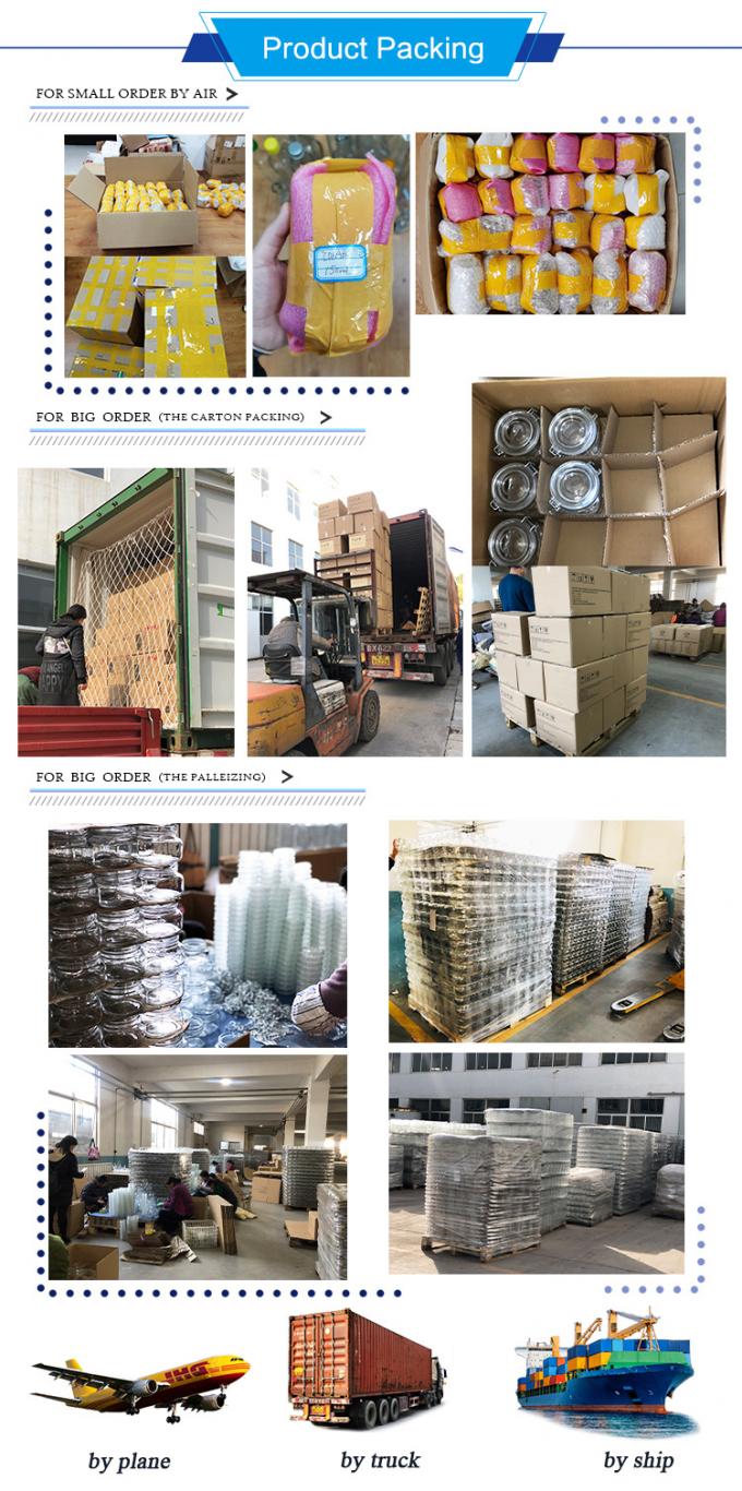 odm Món mì ống kính rỗng khoang thùng chứa Quảng trường với nắp gỗ 2