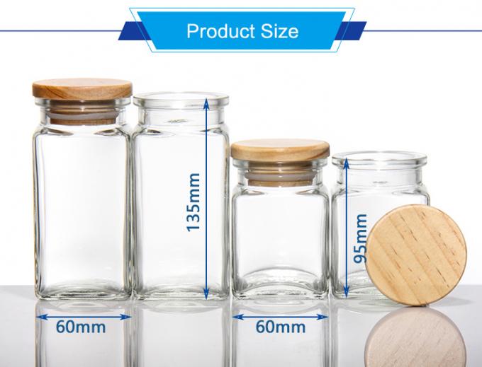 100ml Thủy tinh rỗng chai bình cho bánh quy đường trà pudding mật ong 1