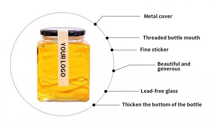 Các thùng thủy tinh đóng băng rỗng Thùng chứa đồ ăn 50ml Quảng trường rõ ràng 1