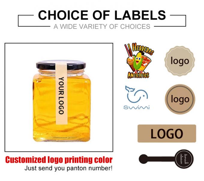 Các thùng thủy tinh đóng băng rỗng Thùng chứa đồ ăn 50ml Quảng trường rõ ràng 4