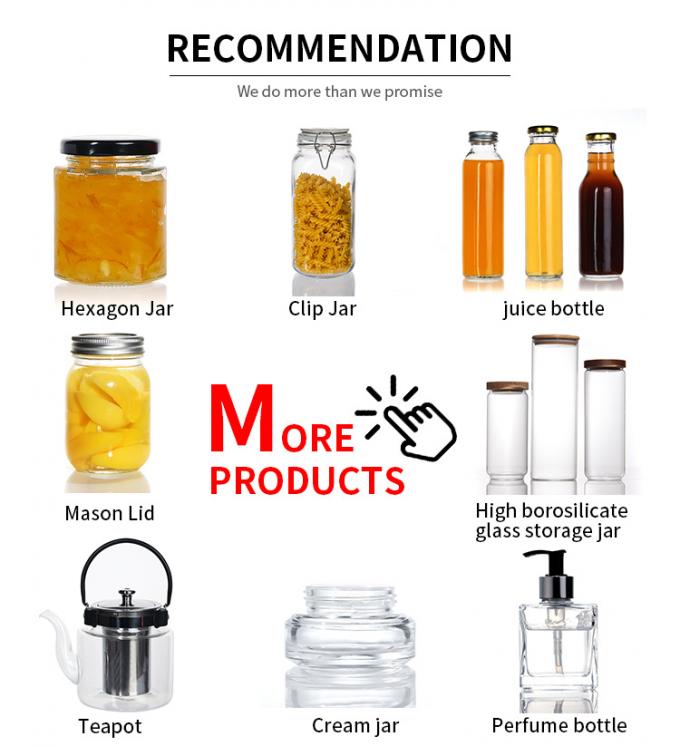 Các thùng thủy tinh đóng băng rỗng Thùng chứa đồ ăn 50ml Quảng trường rõ ràng 5