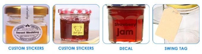 Giá thấp Capacity khác nhau cao phong tỏa hình tròn Clear Glass Jar Jam Storage Jar 8