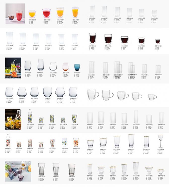 330ml 200ml kính đúc Tumbler Highball Glass 4