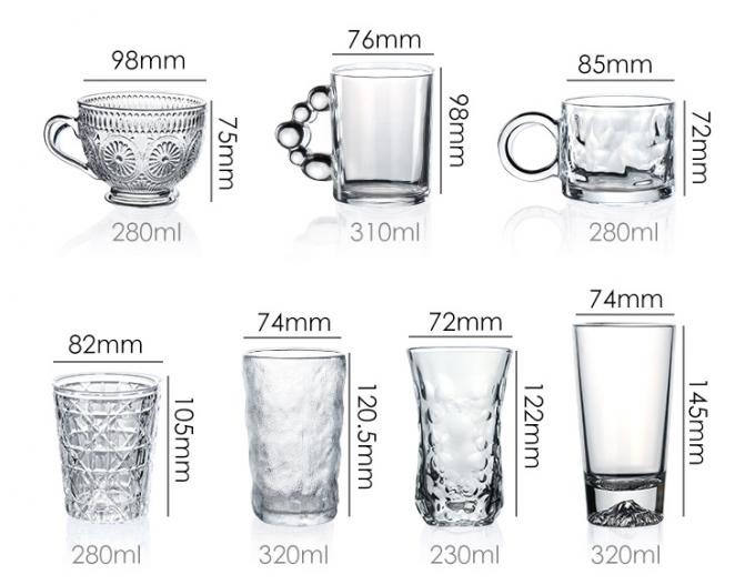330ml 200ml kính đúc Tumbler Highball Glass 3