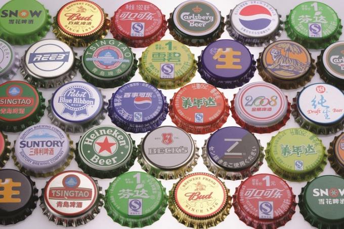 Hot bán 26mm đổi mới dễ dàng mở vòng kéo Ringtab bia đồ uống chai Crown Cap 4