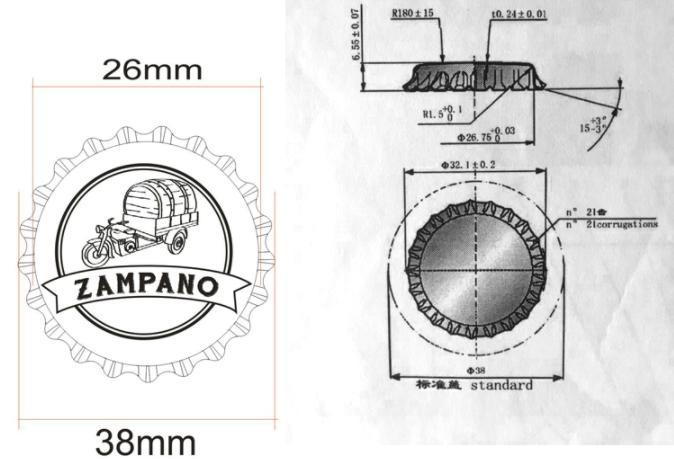 Hot bán 26mm đổi mới dễ dàng mở vòng kéo Ringtab bia đồ uống chai Crown Cap 6