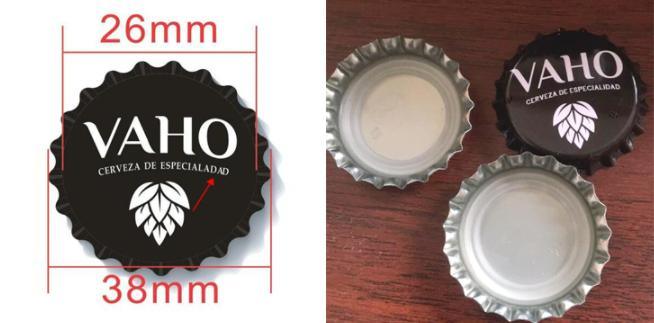 Nhà sản xuất Các mẫu miễn phí 26mm Crown Ring Caps Ring Pull Bottle Cap 7
