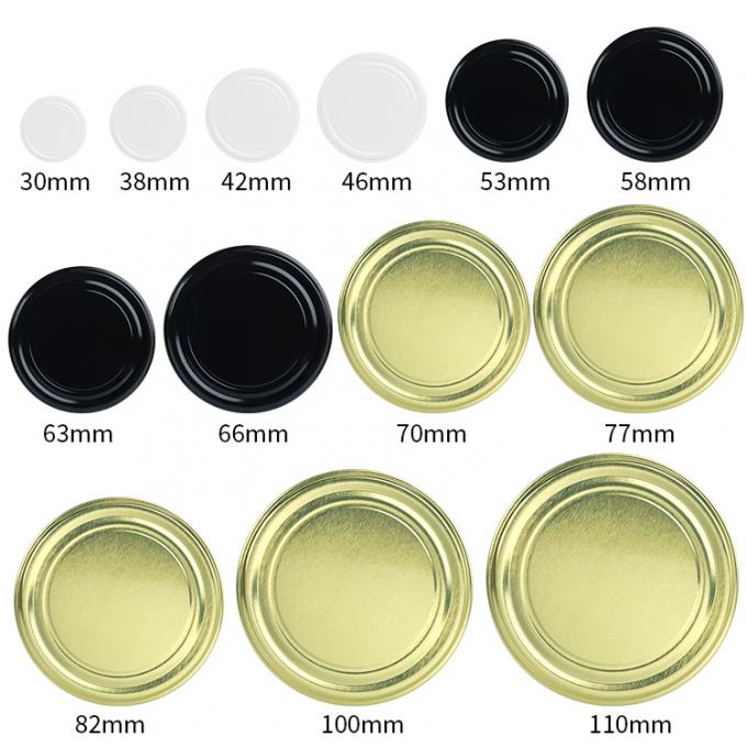 Mẫu không có nắp 63mm Vàng Vàng Metal Lug Cover 3
