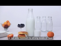 Chất lượng cao 250ml 300ml 500ml 750ml 1L Glass Sauce Jar with Metal Lid with Plastic Lid