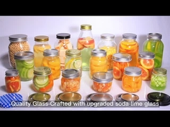 Các bình kính vòng rộng miệng 12oz Mason bình cho hộ gia đình