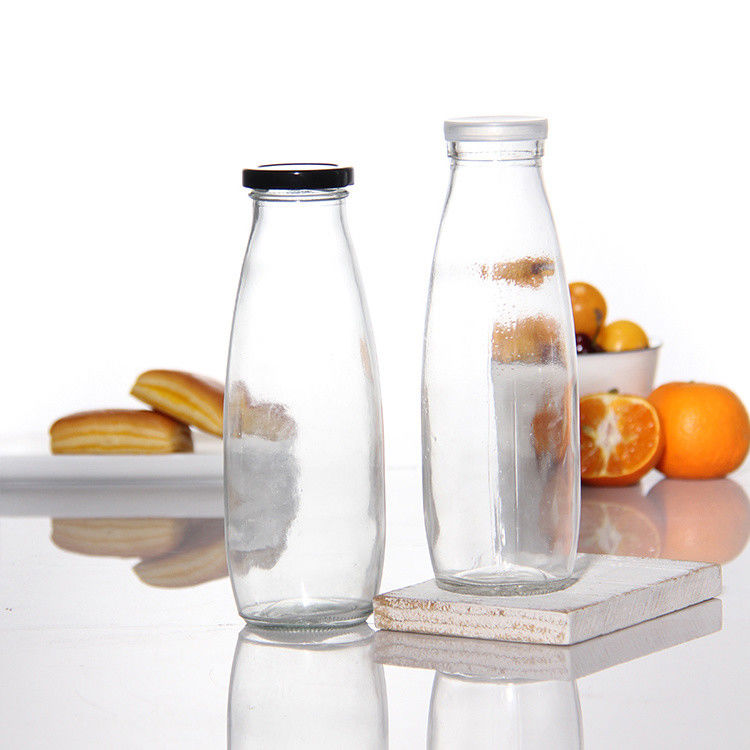 Chất lượng cao 250ml 300ml 500ml 750ml 1L Glass Sauce Jar with Metal Lid with Plastic Lid