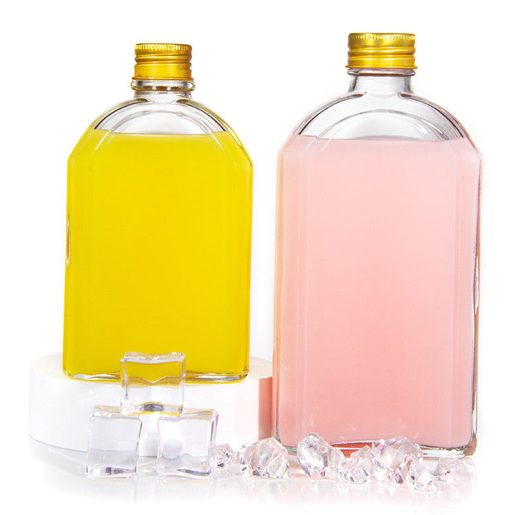 8 oz chai nước ép thủy tinh kín không khí chai phẳng cho rượu whisky Kombucha