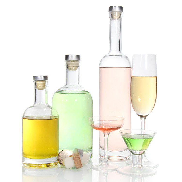 Hàng tồn kho chai thủy tinh nhà cung cấp 750ml chai rượu thủy tinh nặng cho vodka giá rẻ