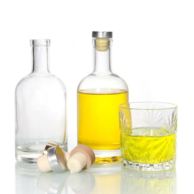 Tequila Super Flint Spirits Glass Liquor Bottles Bartop Cork 750ml