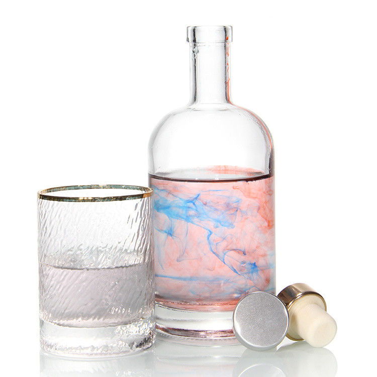 Tequila Super Flint Spirits Glass Liquor Bottles Bartop Cork 750ml