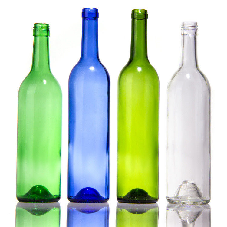 ODM chai rượu vang thủy tinh màu 500ml 700ml 750ml 1500ml