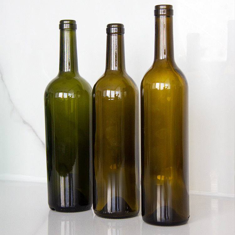 ODM chai rượu vang thủy tinh màu 500ml 700ml 750ml 1500ml