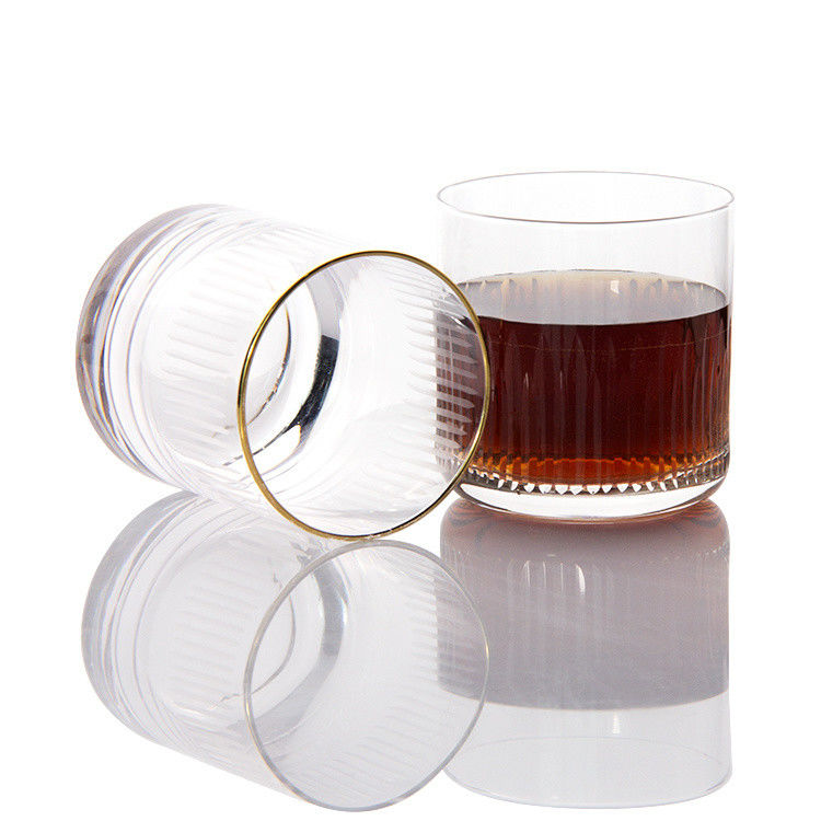 7.5oz Modern Drinking Glasses Engraved Whiskey Tumbler Crystal Cup Để uống Bourbon