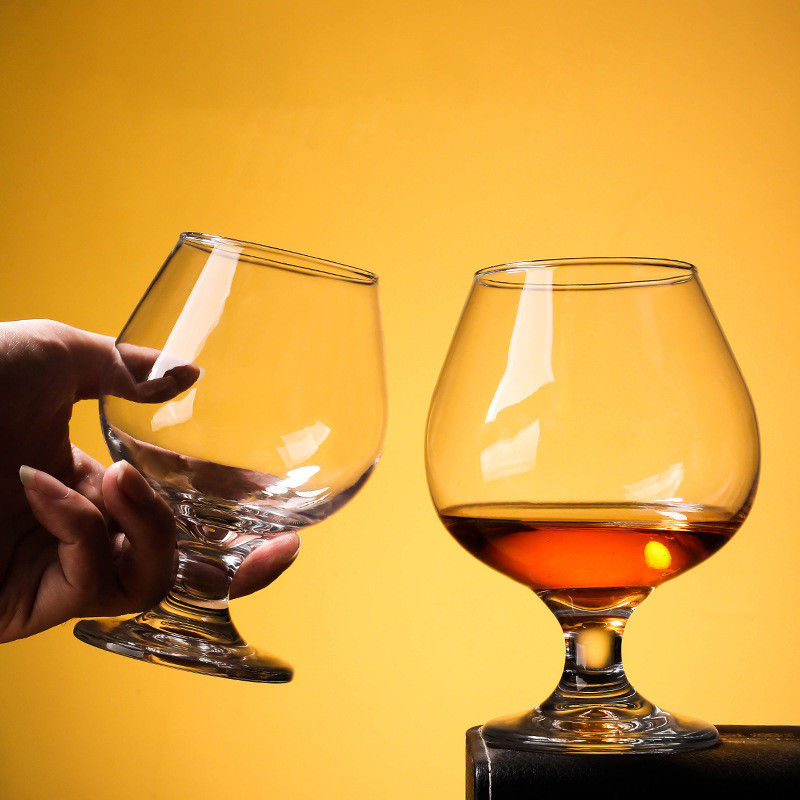 Short Stem Cognac Brandy Glass Crystal Cup Cốc không có chì ODM