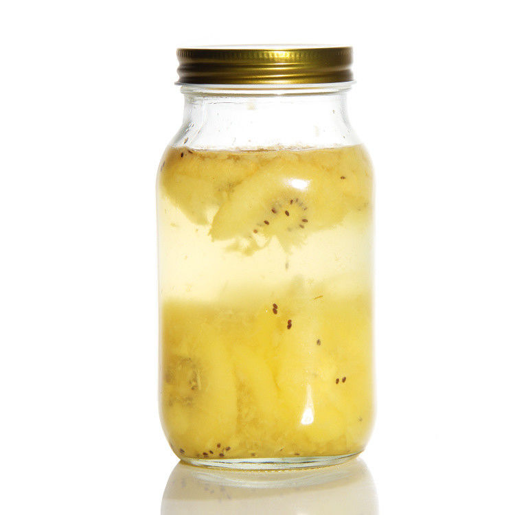Prodcued nhiều kích cỡ tùy chỉnh nhà bếp thủy tinh Cung cấp thực phẩm thủy tinh Mason Jar cho bánh quy hương vị kẹo