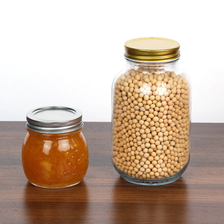 Môi rộng 86mm Môi rộng bảo quản bình thủy tinh Mason Jar cho Jam bơ đậu phộng
