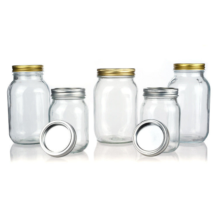 Môi rộng 86mm Môi rộng bảo quản bình thủy tinh Mason Jar cho Jam bơ đậu phộng