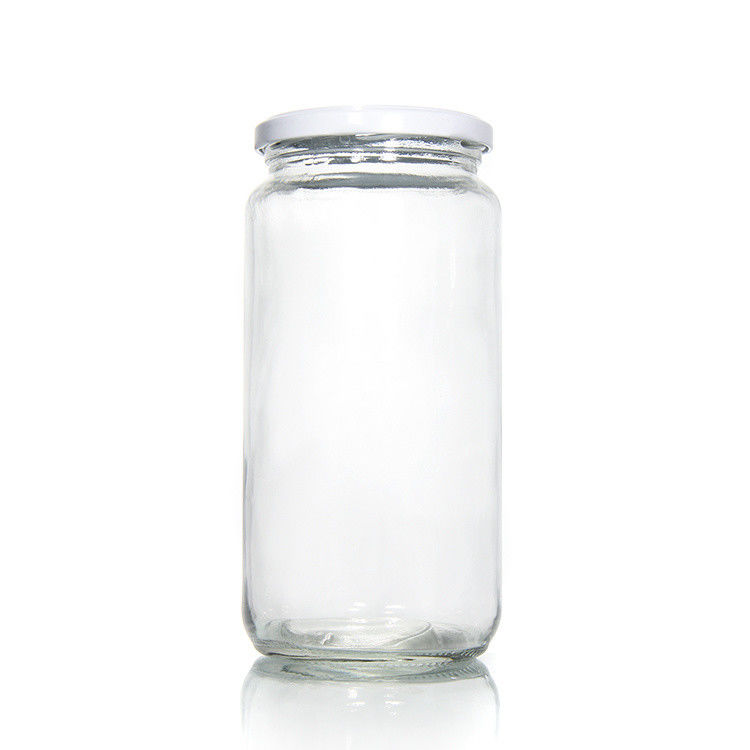 Chất lượng cao 45Ml 100Ml 150Ml 350Ml 450Ml Không khí kín bếp thực phẩm bình thủy tinh với nắp kim loại