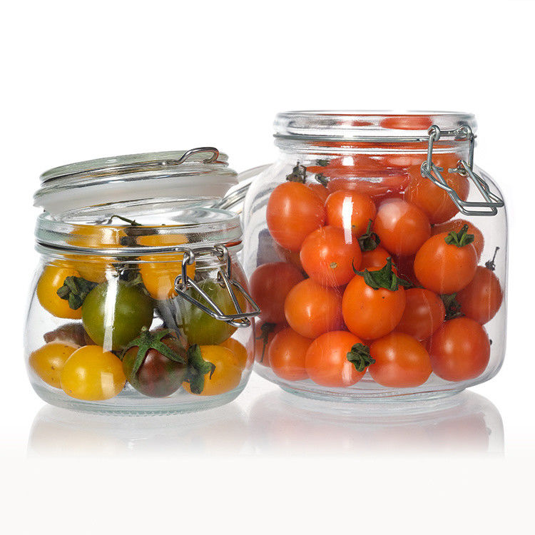 Thẻ tùy chỉnh vòng 35ml 100ml 8Oz 10Oz 12Oz Jam đậu phộng dưa chuột bình kính để lưu trữ thực phẩm