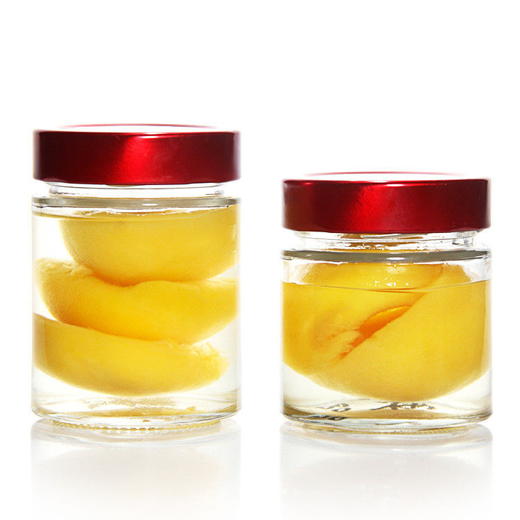 Chống nhiệt vòng 45ml 5Oz 6Oz 8Oz Hermetic Glass Storage Jar Food Storage With Tinplate Lid