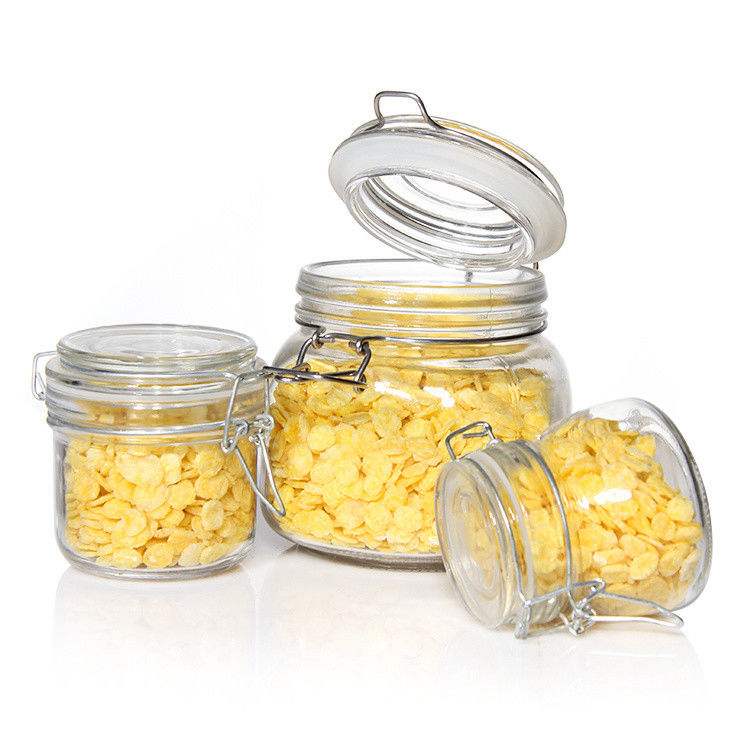 Thùng chứa thủy tinh chất lượng cao 4oz 8oz 10oz 12oz 16oz 25oz 32oz Glass Mason Jar