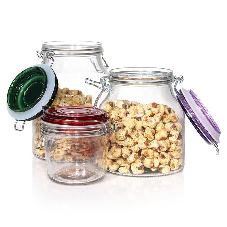 Thùng chứa thủy tinh chất lượng cao 4oz 8oz 10oz 12oz 16oz 25oz 32oz Glass Mason Jar