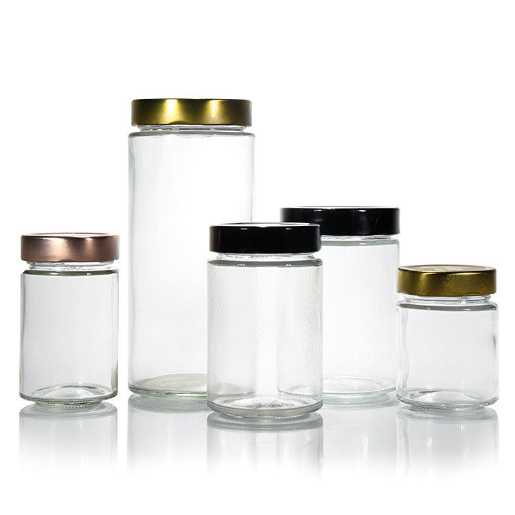 Nhập giá bán buôn 750Ml 1000Ml Kích thước lớn Đường tròn Thẳng đóng băngTấm thủy tinh với nắp kim loại
