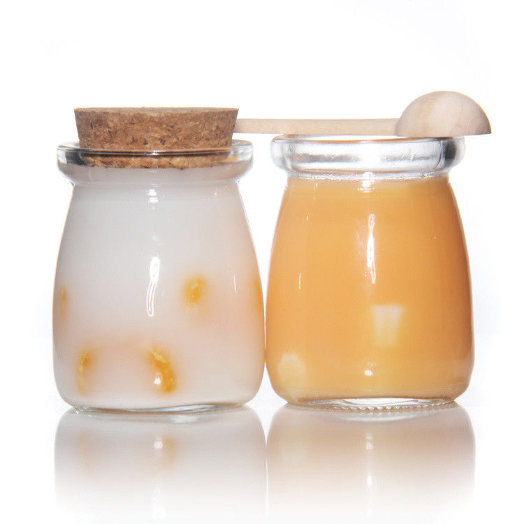 8oz chai sữa chua rỗng chai pudding và chai sữa tươi với nắp