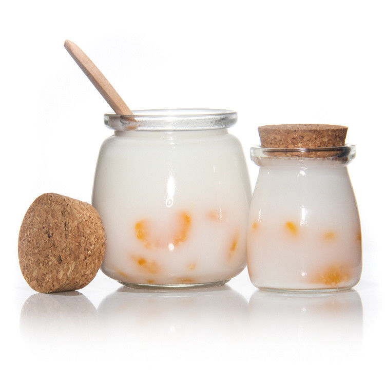 8oz chai sữa chua rỗng chai pudding và chai sữa tươi với nắp
