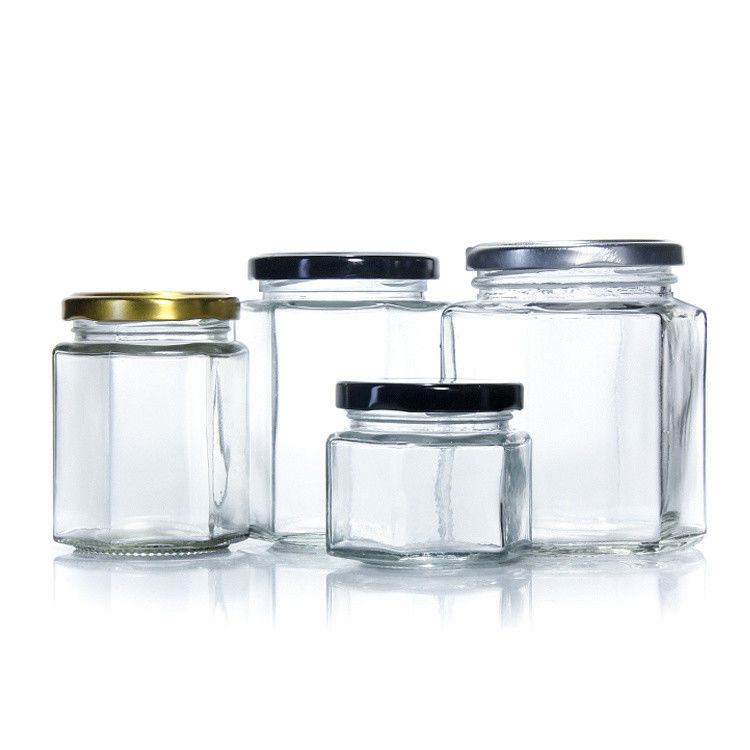 Moq thấp 100Ml 150Ml 200Ml bình thủy tinh mật ong rỗng với nắp vàng
