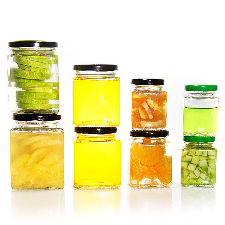 Đồ chứa thủy tinh cao cấp hình vuông 180 Ml 280 Ml 380 Ml 500 Ml 730 Ml