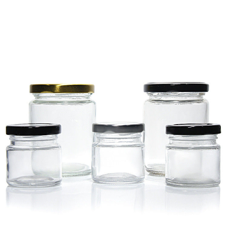 Custom Luxury 100ml 180ml 500ml Small Round Freezing Glass Jar Để lưu trữ Pickle